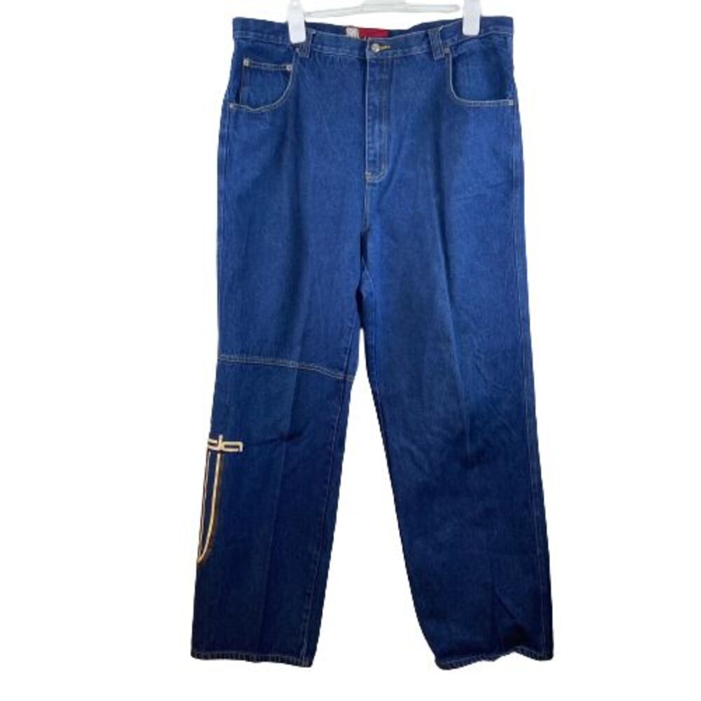 Vintage DAMANI DADA Streetwear Skater Baggy Men's Blue Jeans Size 42 X 32